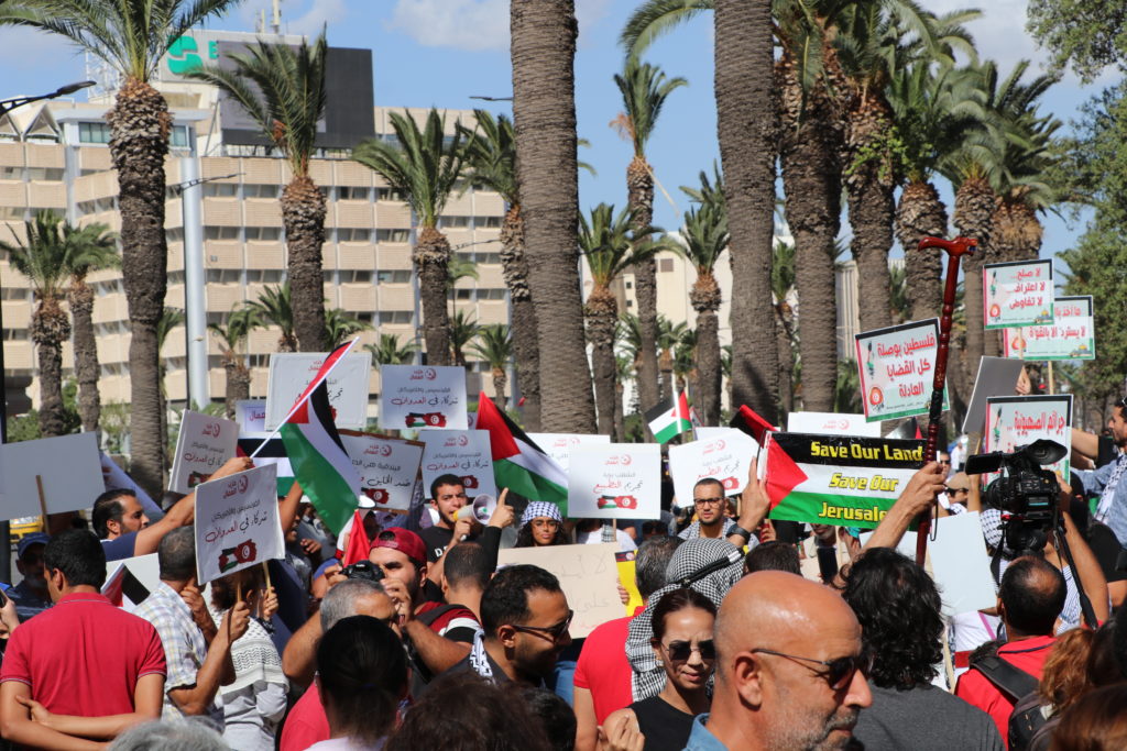 المسيرة الوطنية لنصرة فلسطين - الرابطة التونسية للدفاع عن حقوق الانسان (17)