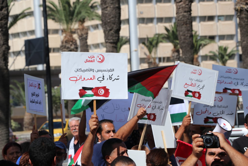 المسيرة الوطنية لنصرة فلسطين - الرابطة التونسية للدفاع عن حقوق الانسان (18)