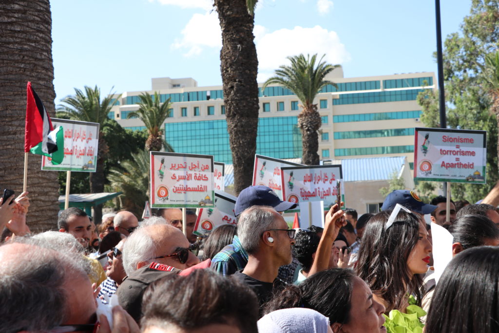 المسيرة الوطنية لنصرة فلسطين - الرابطة التونسية للدفاع عن حقوق الانسان (25)