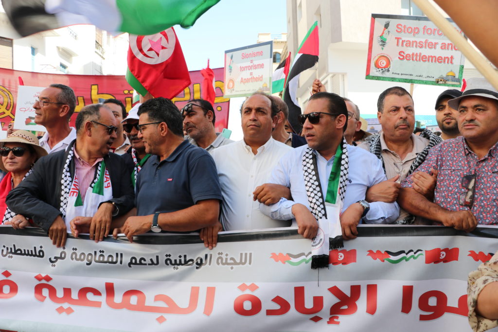 المسيرة الوطنية لنصرة فلسطين - الرابطة التونسية للدفاع عن حقوق الانسان (3)