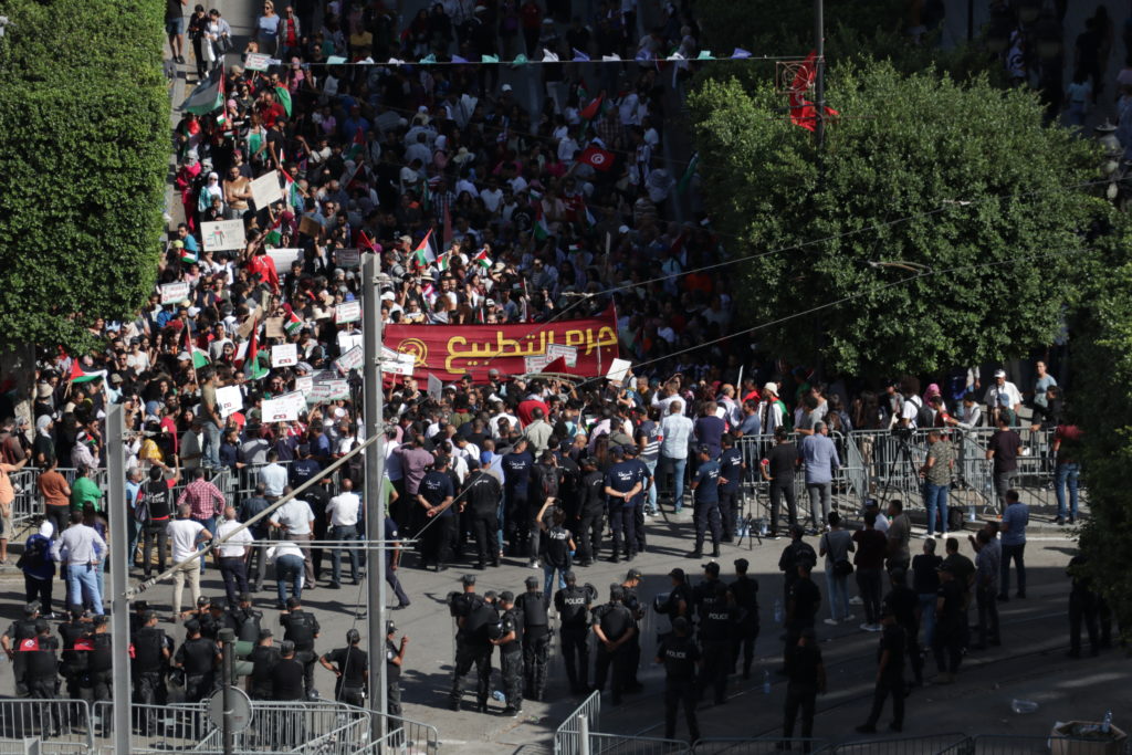 المسيرة الوطنية لنصرة فلسطين - الرابطة التونسية للدفاع عن حقوق الانسان (35)