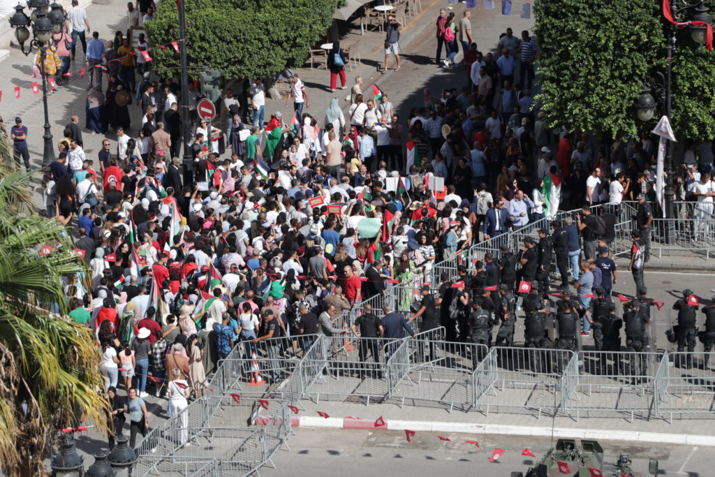 المسيرة الوطنية لنصرة فلسطين - الرابطة التونسية للدفاع عن حقوق الانسان (36)