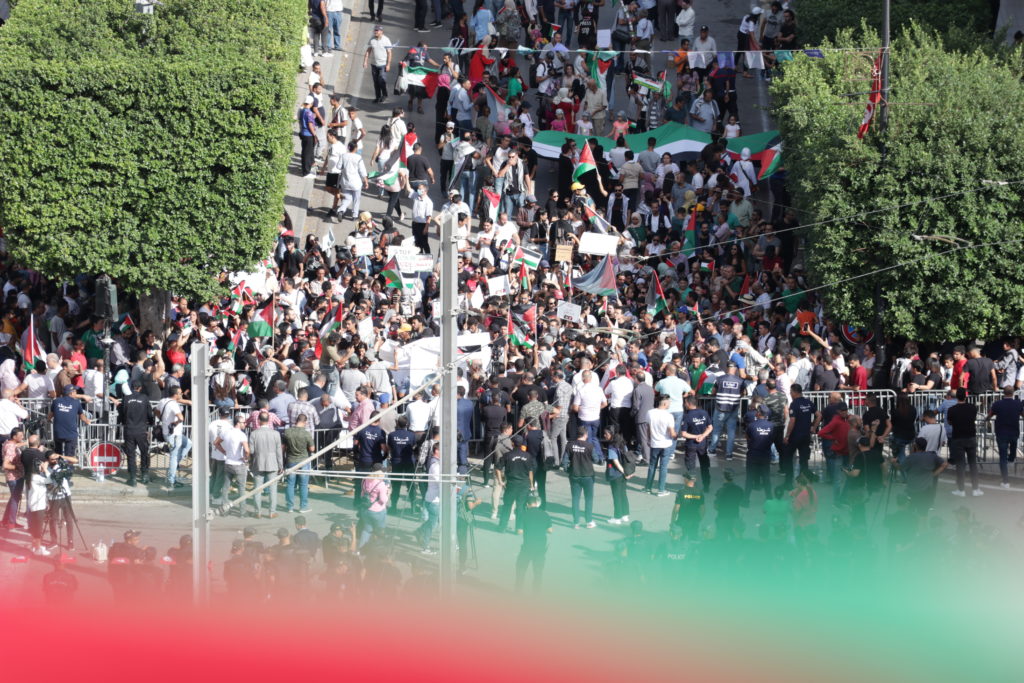 المسيرة الوطنية لنصرة فلسطين - الرابطة التونسية للدفاع عن حقوق الانسان (39)