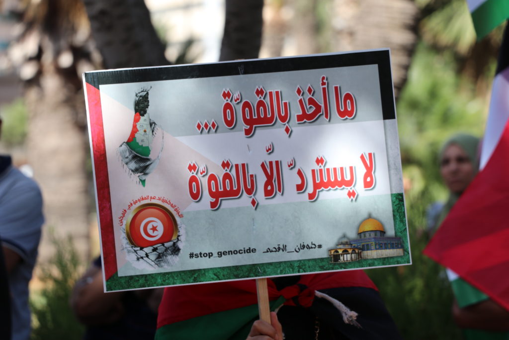 المسيرة الوطنية لنصرة فلسطين - الرابطة التونسية للدفاع عن حقوق الانسان (4)
